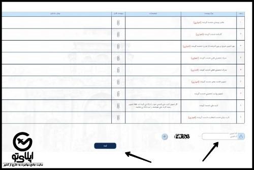 مراحل استعلام تاییدیه تحصیلی سامانه میخک